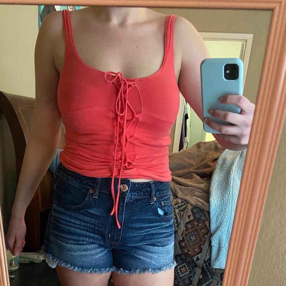 Intimately Free People lace up top